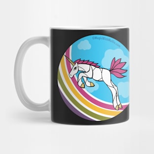 Rainbow Unicorn v4 — Dancing Uniquorn Illustration series Mug